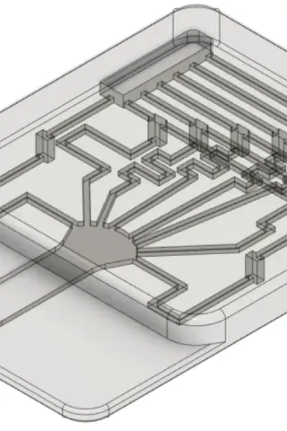Microfluidic Gradient Generator by Quinn | Download free STL model ...
