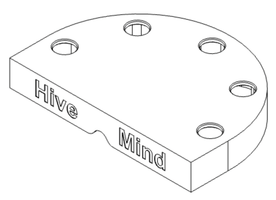 3D printed version of the hivemind RFID reader