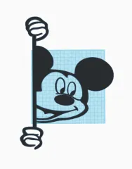 Mickey peeping you