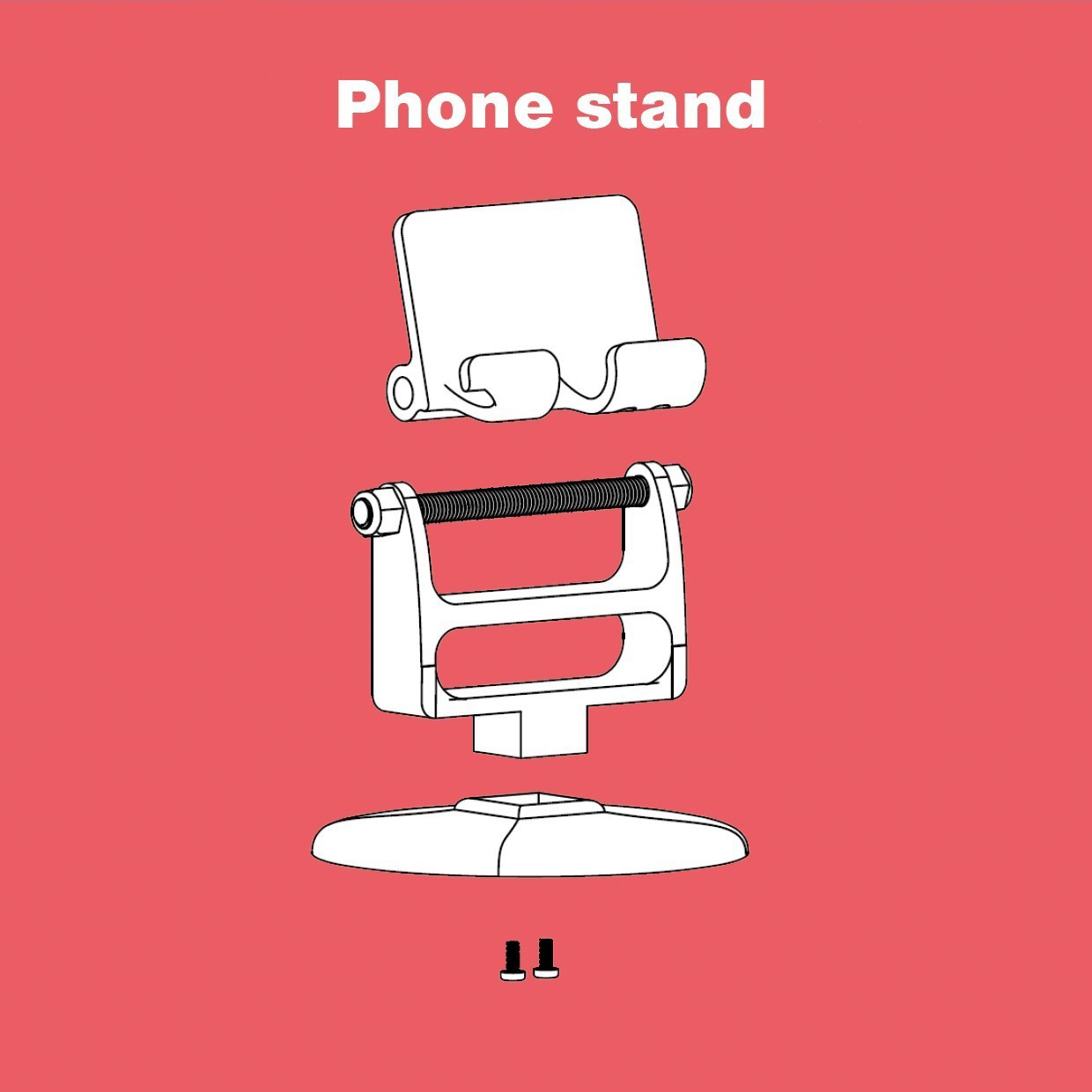 Adjustable phone holder