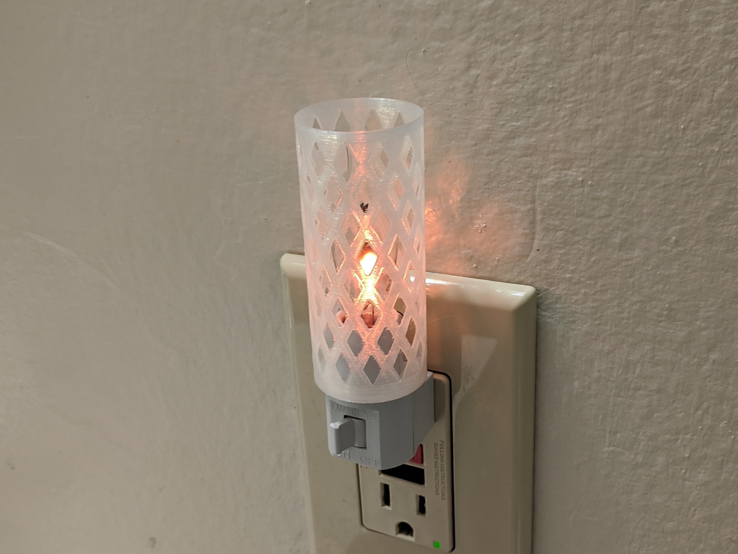 Lattice night light shade by kpreid Download free STL model