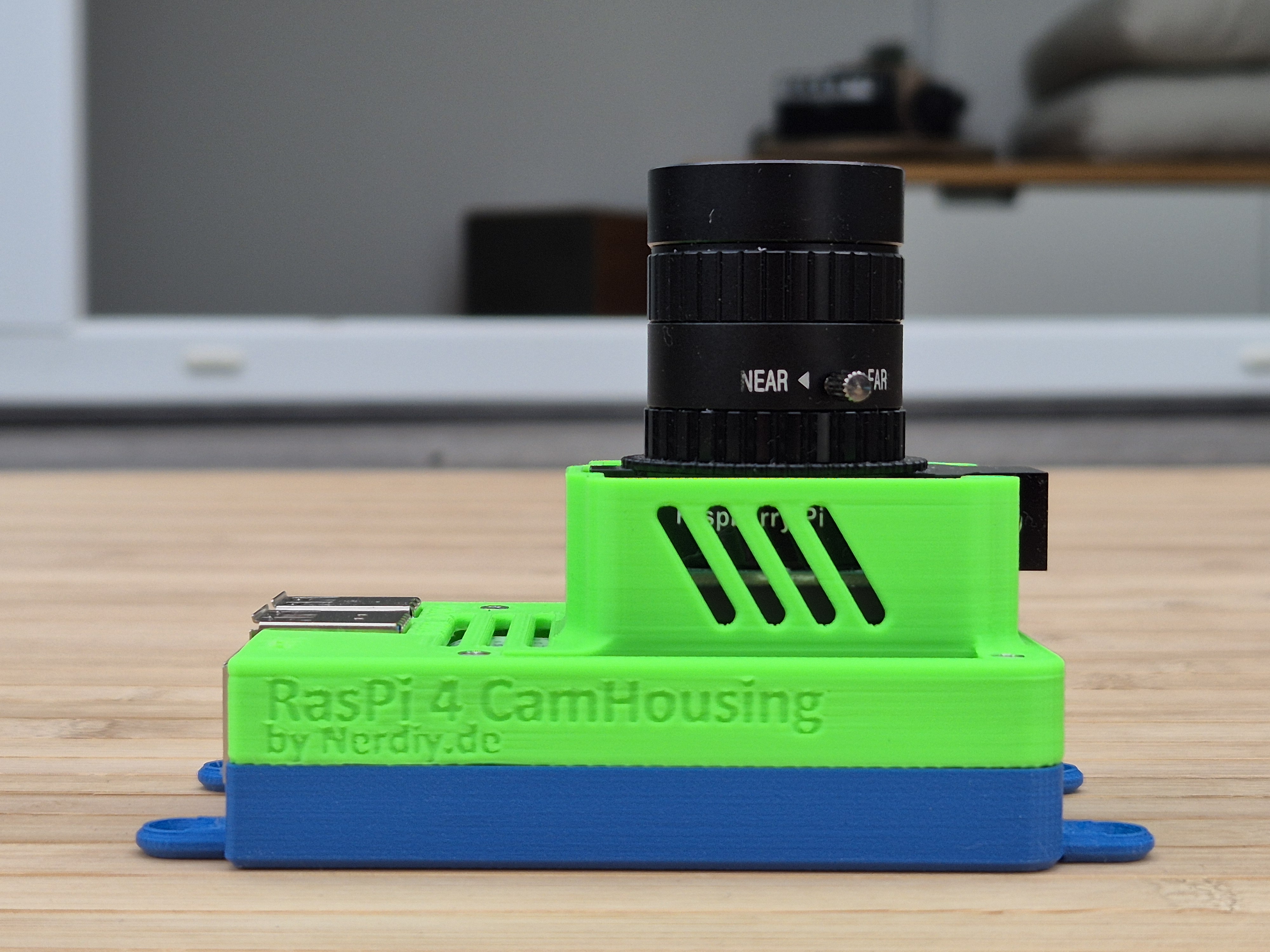 Raspberry Pi4 & Angled mount for Raspberry Pi GS or HD camera — miniatura 3
