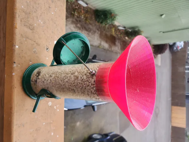 Bird feeder funnel