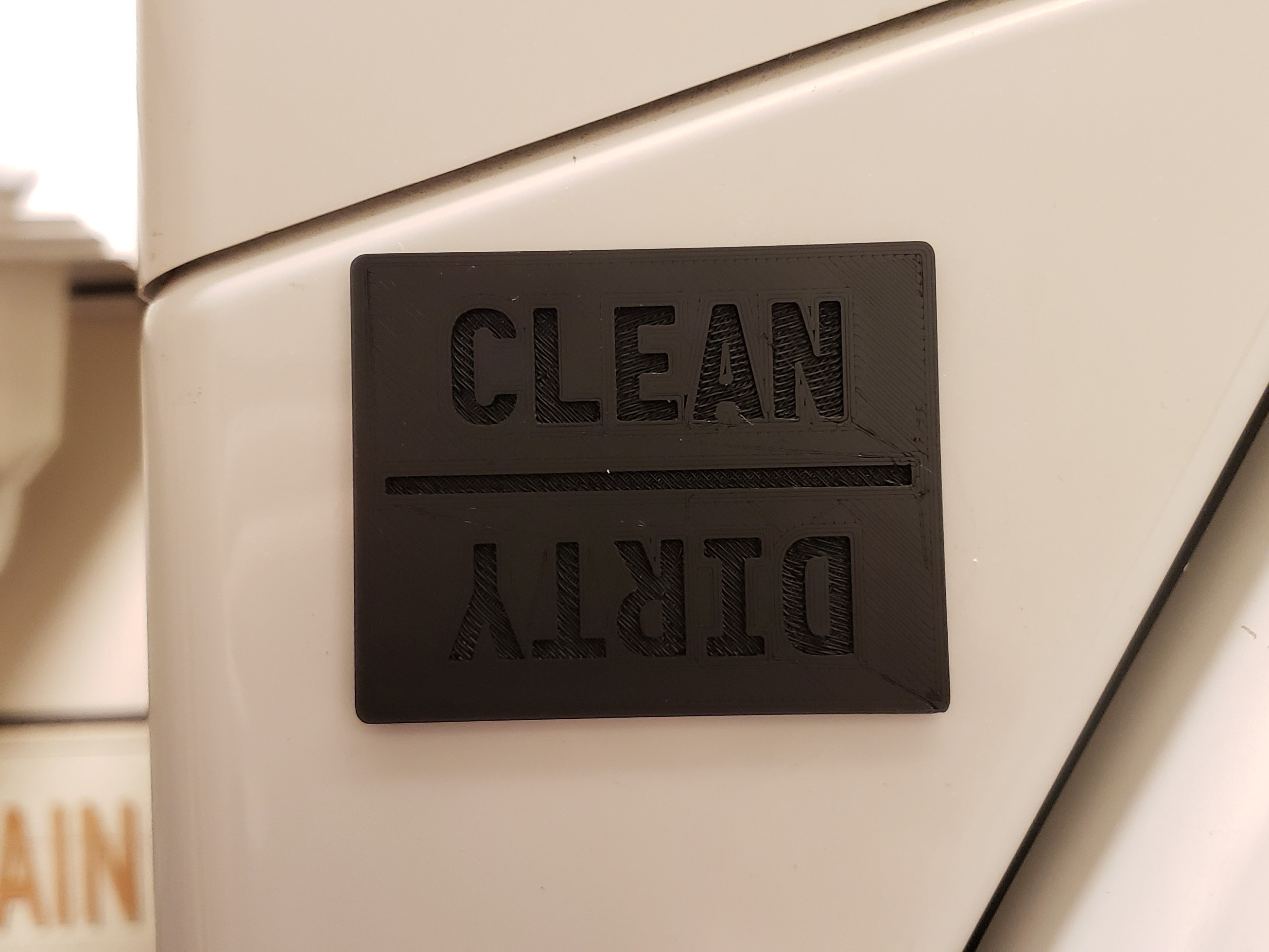 Clean/Dirty Magnet by bobmakes | Download free STL model | Printables.com