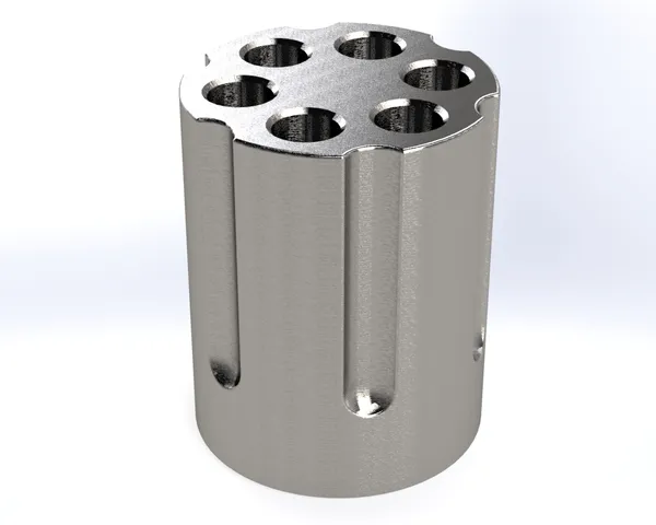 Revolver Cylinder Pencil Holder