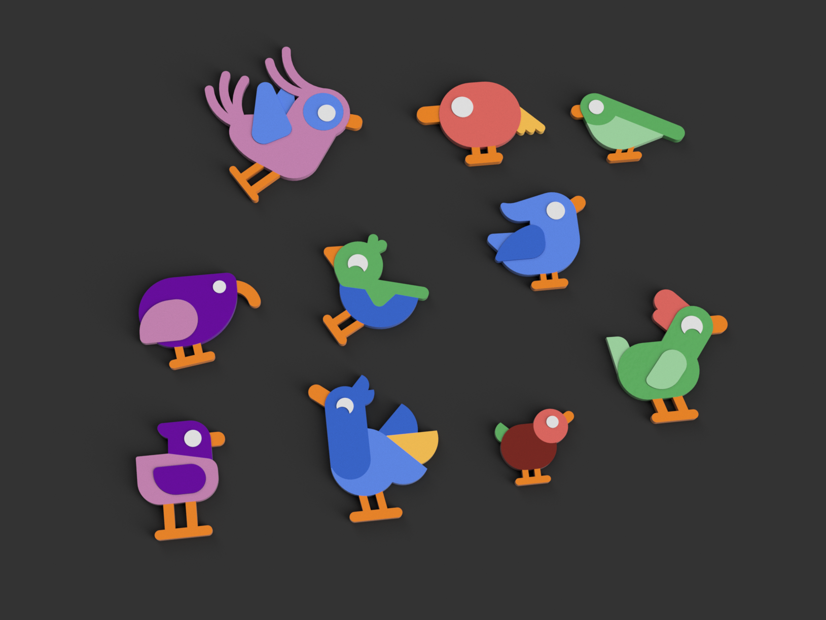 #2 Kurzgesagt Fridge Magnets | Birds | No MMU Needed