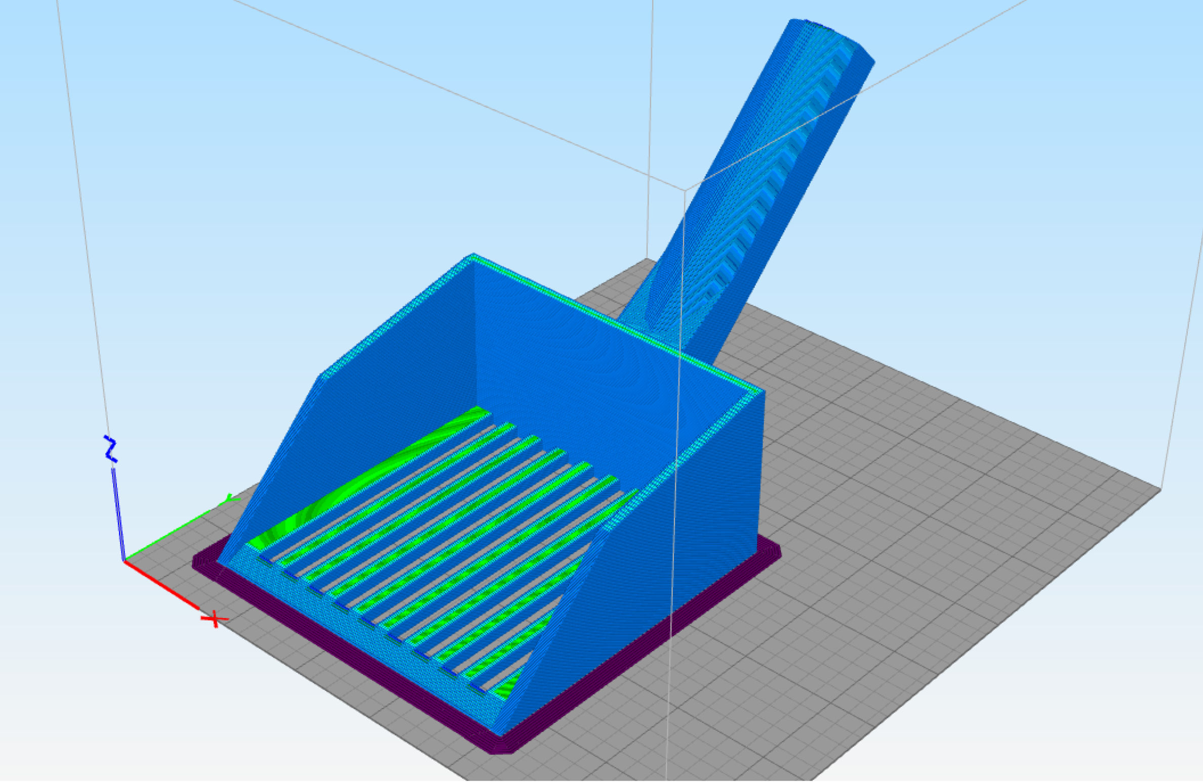 Slotted cat litter scoop