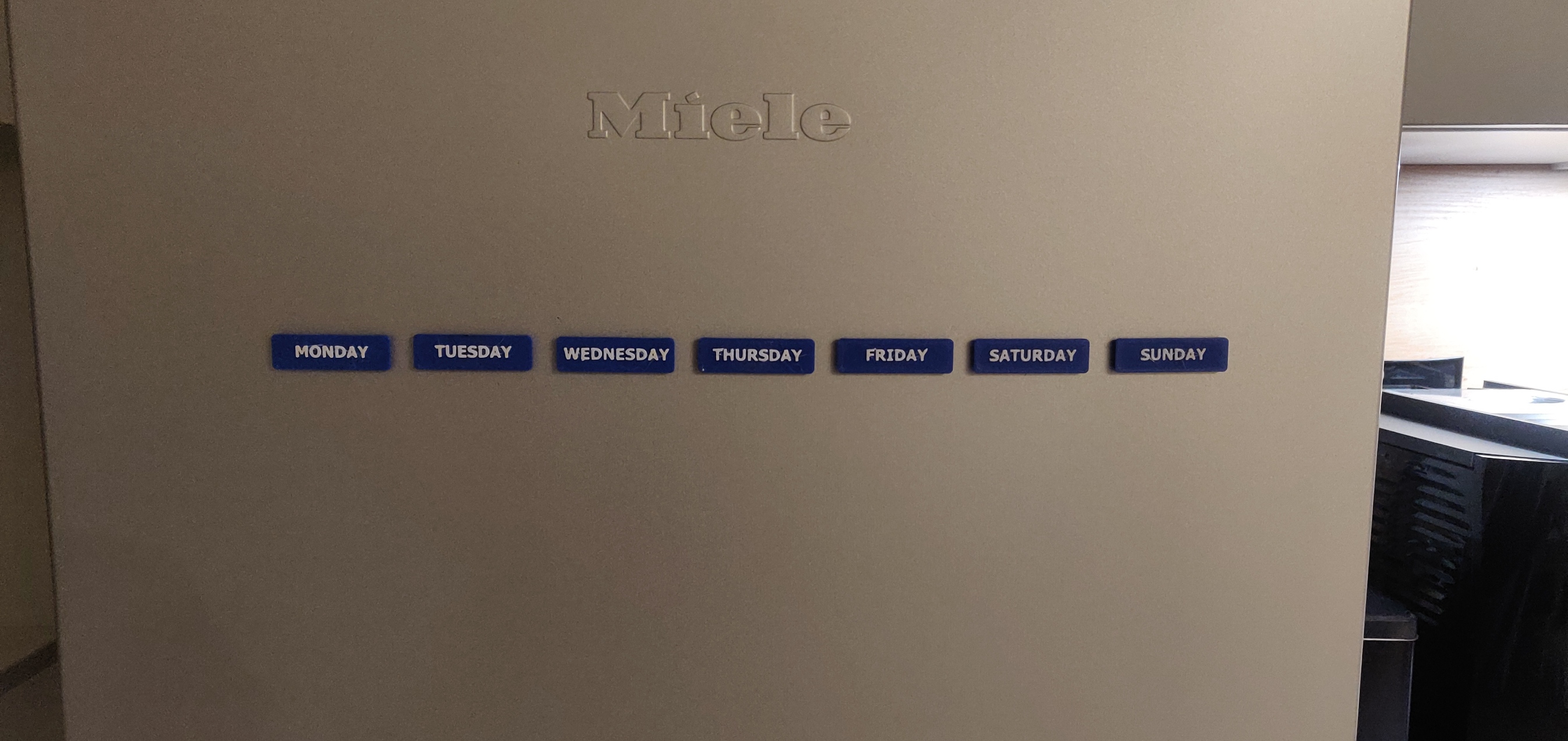 Magnetic Weekplaner for Fridge + Blank file