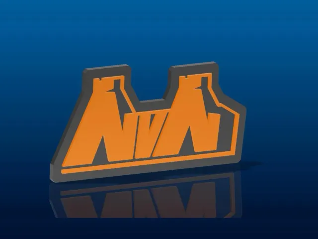 NvN Rock Band Logo Refrigerator Magnet
