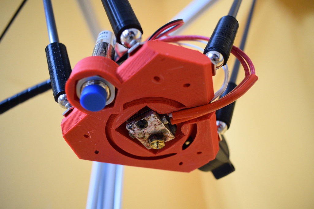 Delta effector with built in cooling fan duct (for E3D v6)