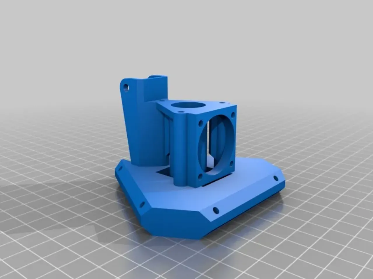 Delta effector with built in cooling fan duct (for E3D v6) by Nilz
