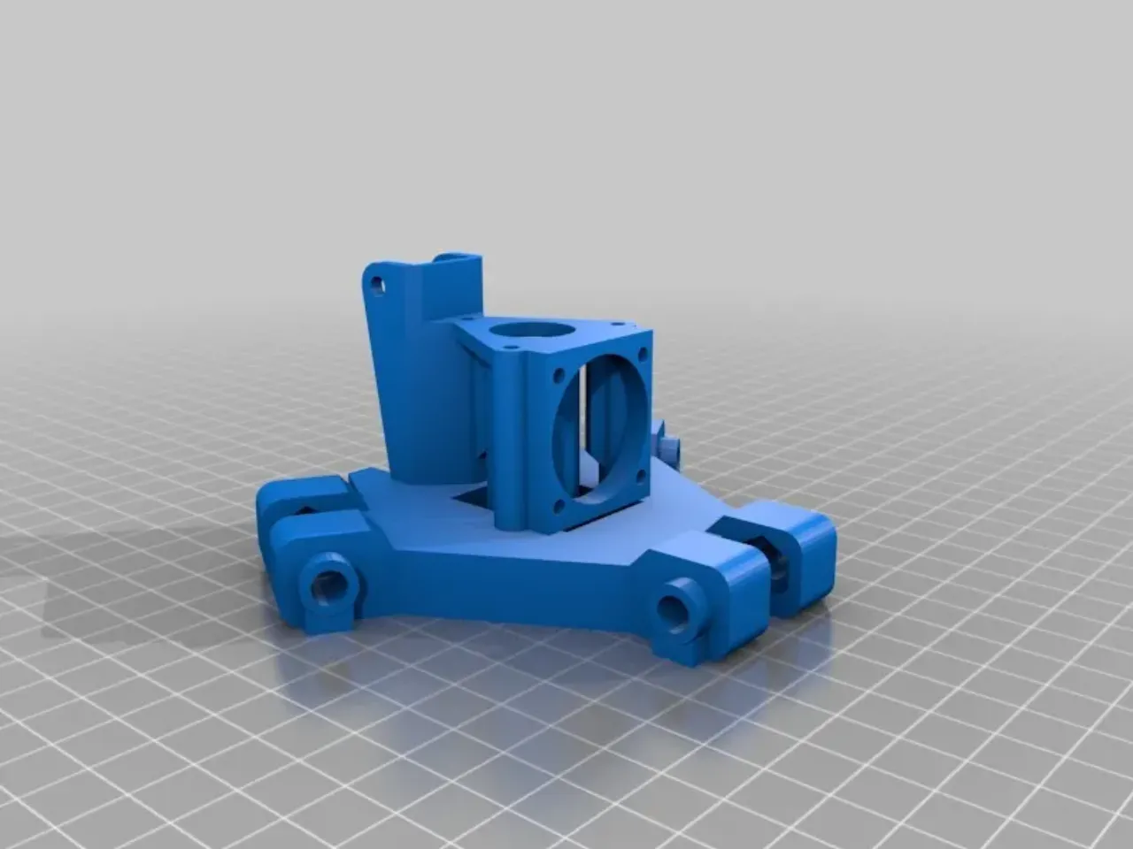 Delta effector with built in cooling fan duct (for E3D v6) by Nilz