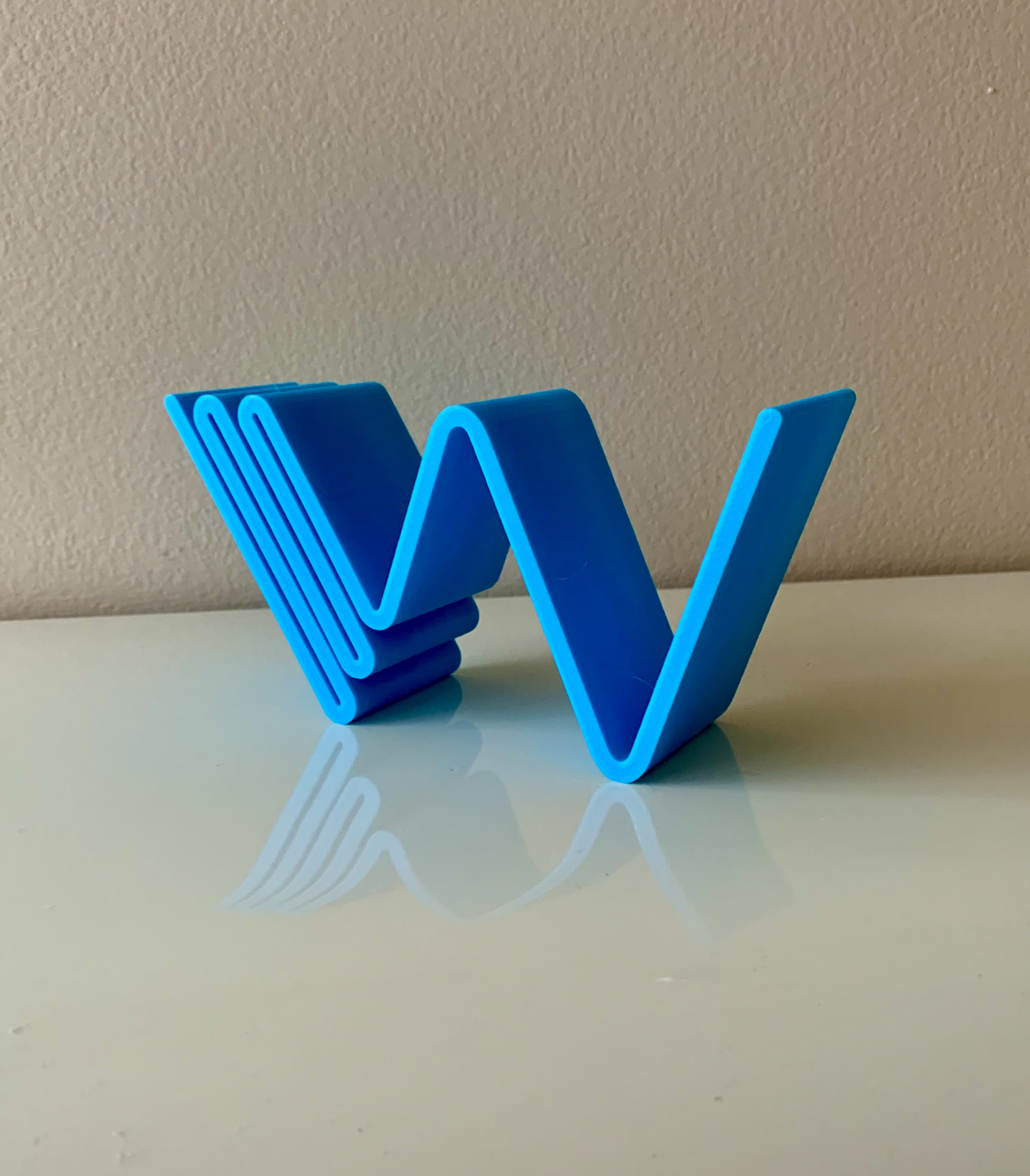 Squiggly Letter W by Art G | Download free STL model | Printables.com