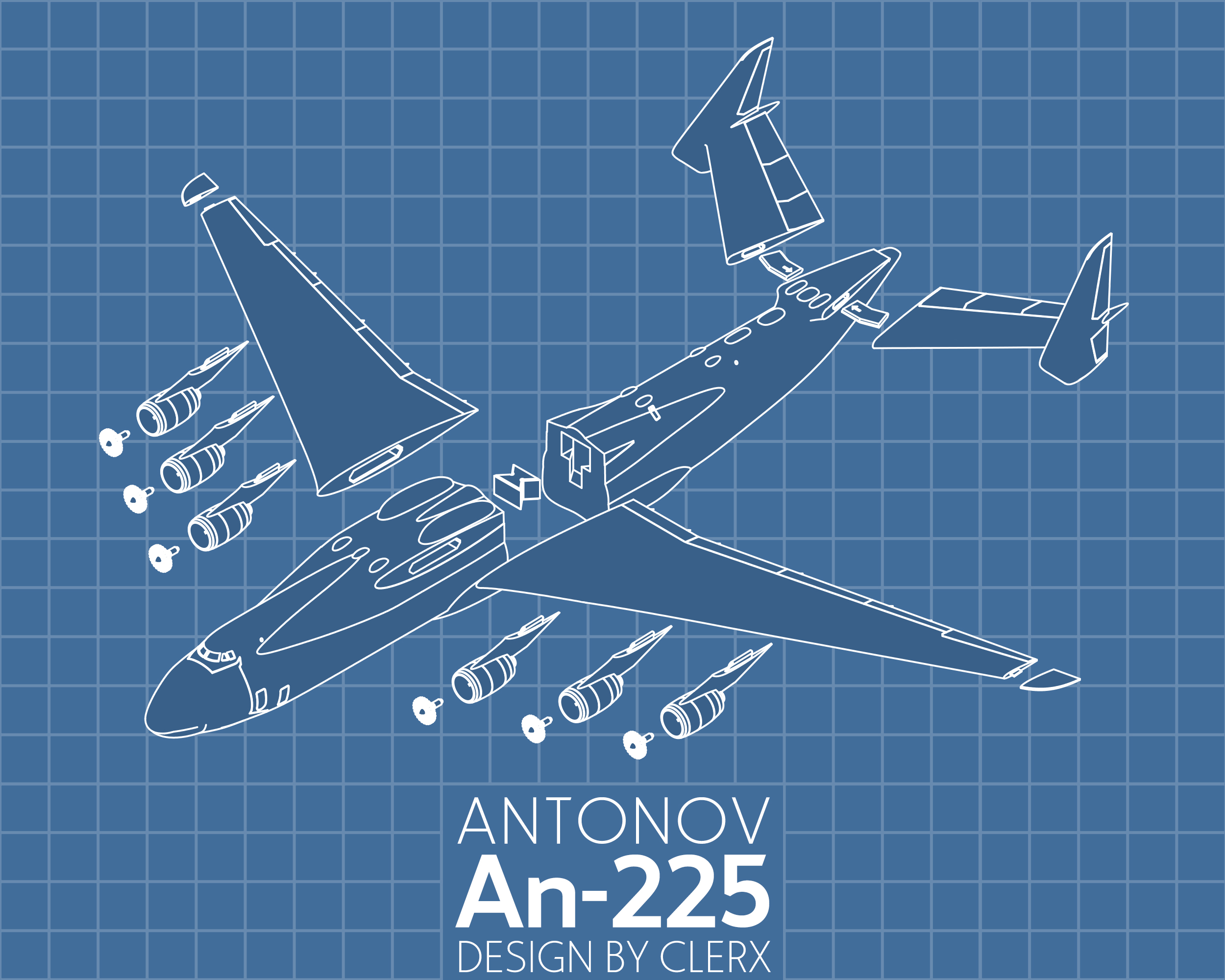 Antonov An 225 Mriya 1200 By Clerx Download Free Stl Model 2557