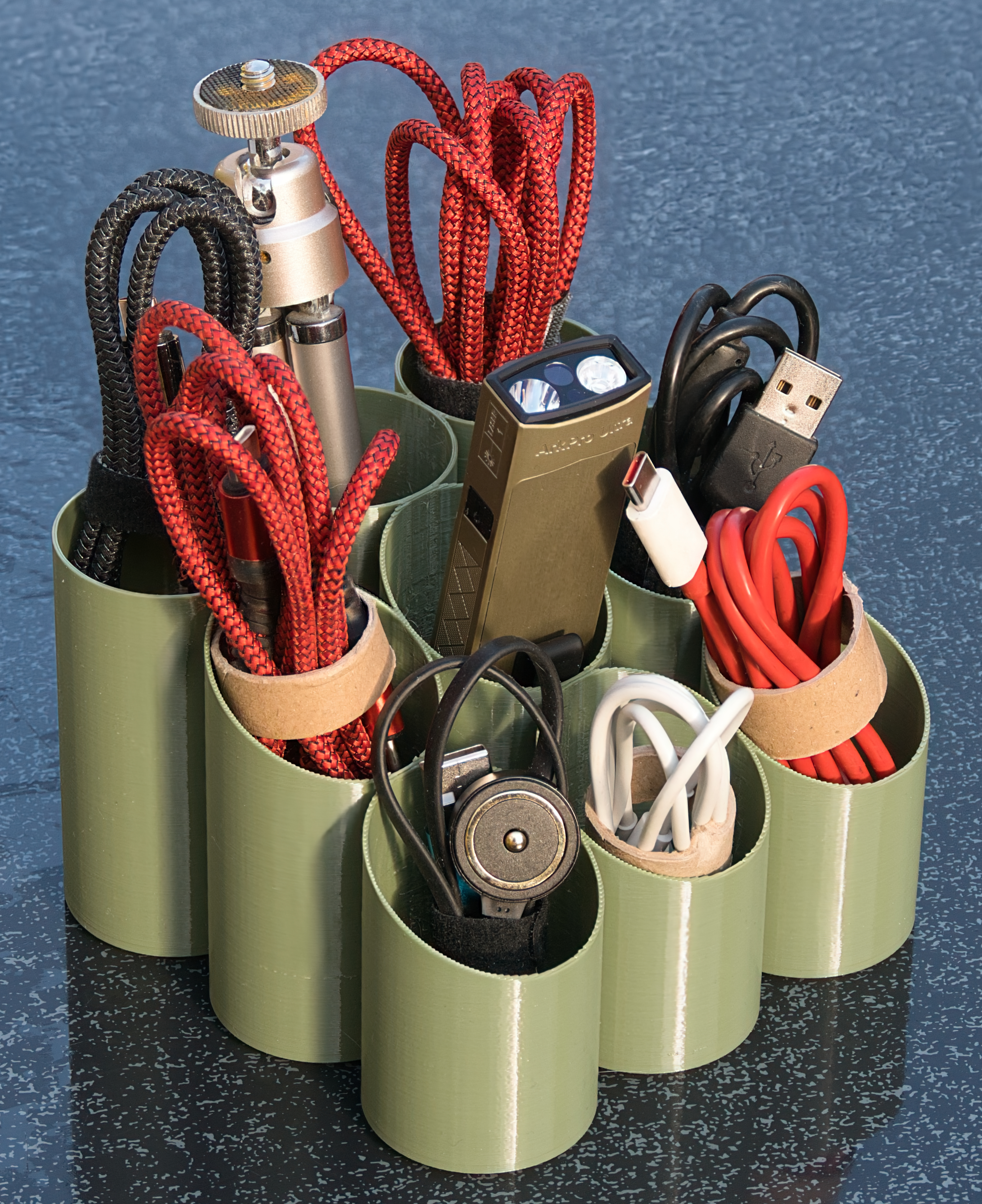 Desk Organizer USB Cable