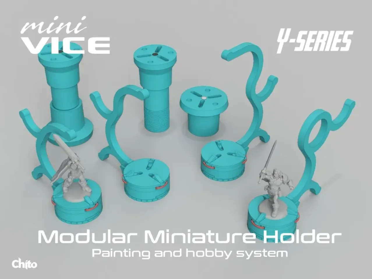 miniVICE Y-Series - Modular miniature holder, painting and hobby system by  chito, Download free STL model