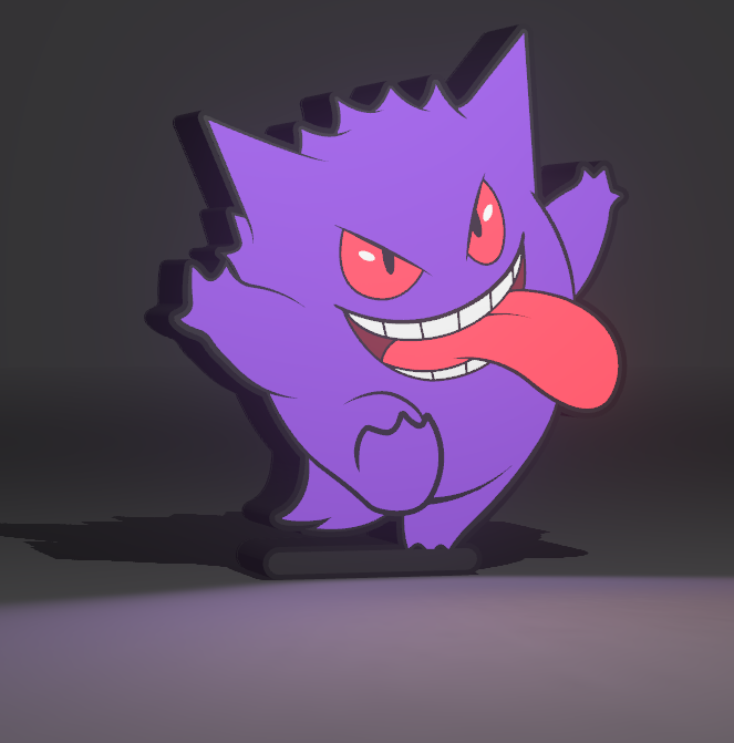 LightBox de Gengar– Caja de luz decorativa