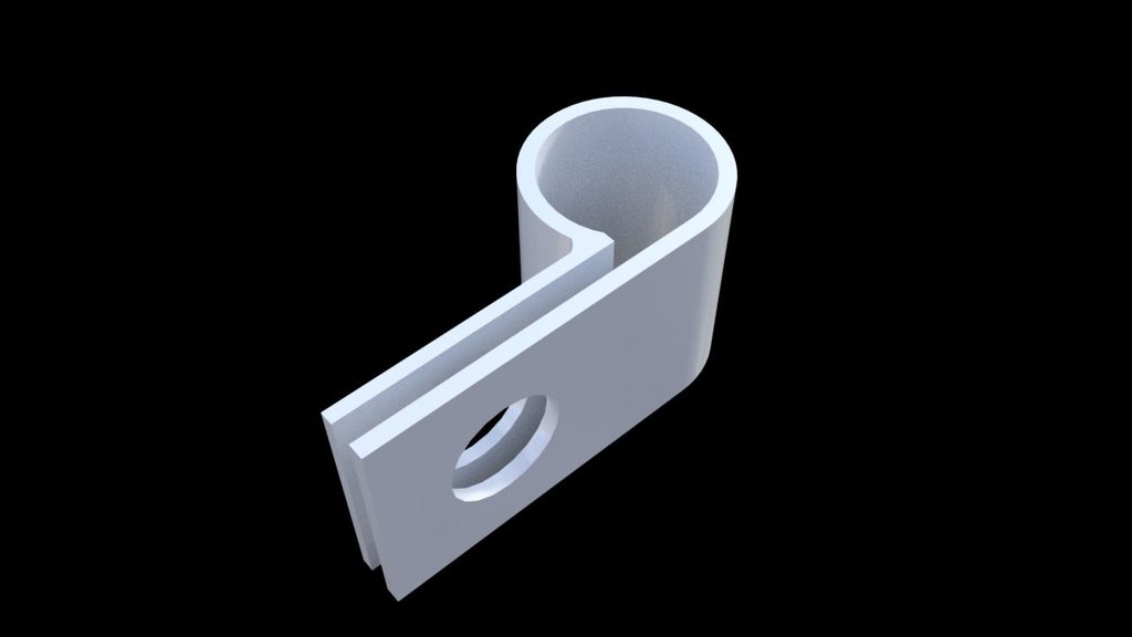 Power Cable Clip (6,5mm Cable)