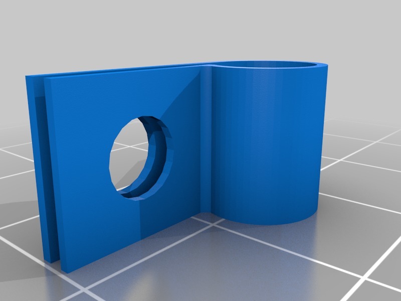 Miniatura 3 do modelo 3D Power Cable Clip (6,5mm Cable)