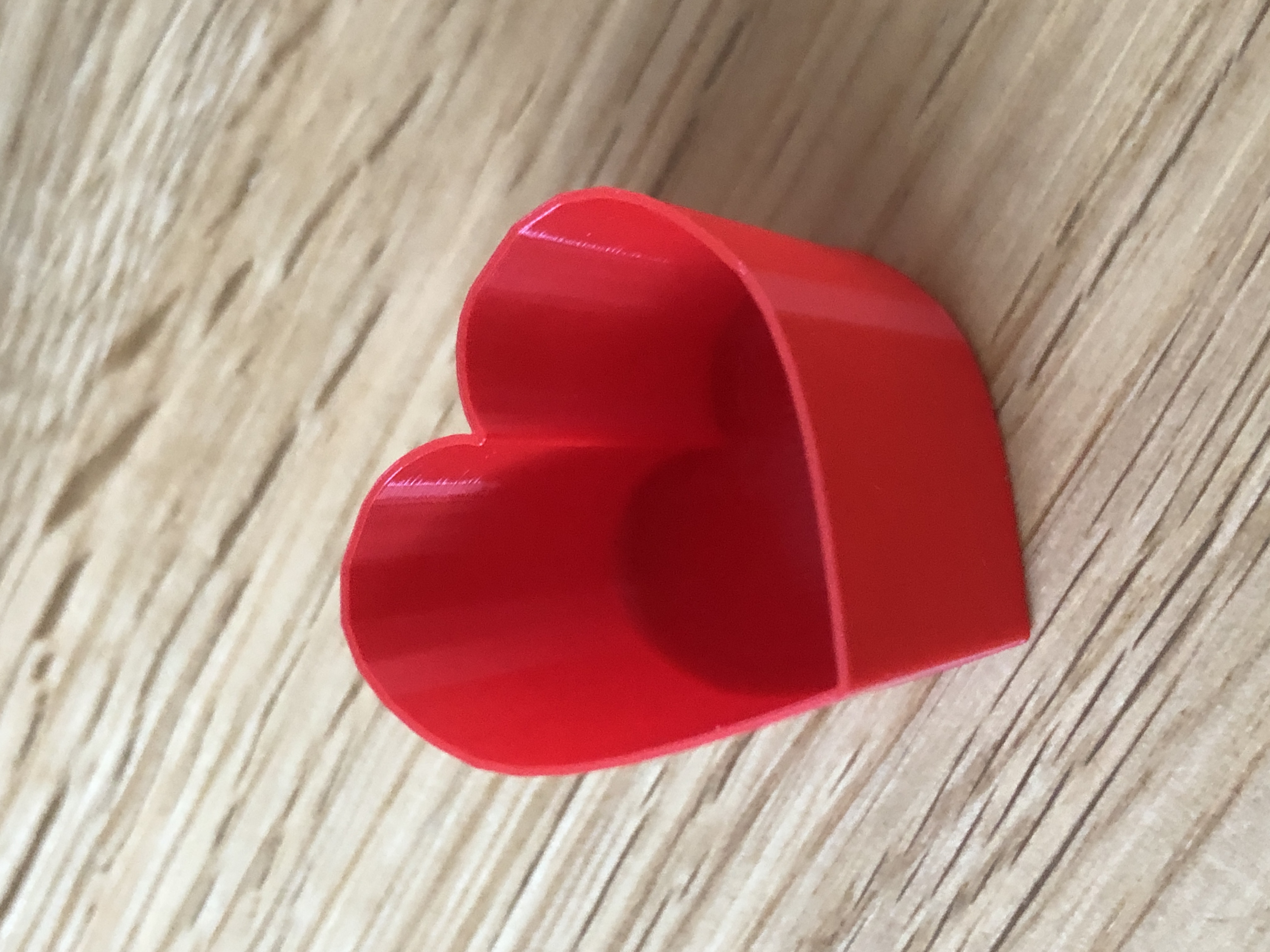Little heart shaped test for vase mode