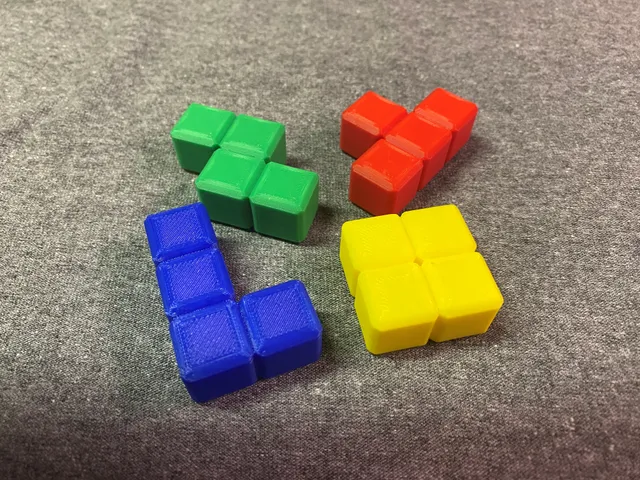 Fridge Magnet Tetris Block Set