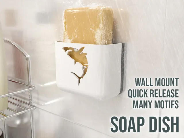 Wall Mount Quick Release Soap Holder