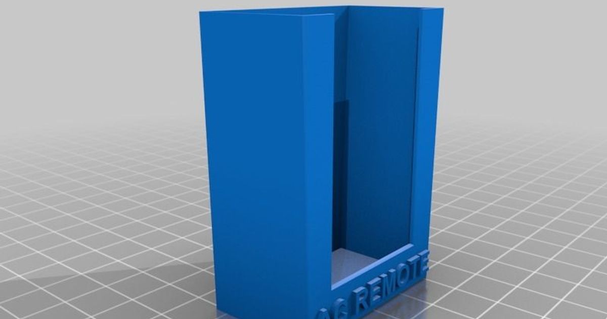 LG Window AC Unit remote control holder by joiseystud Download free STL model