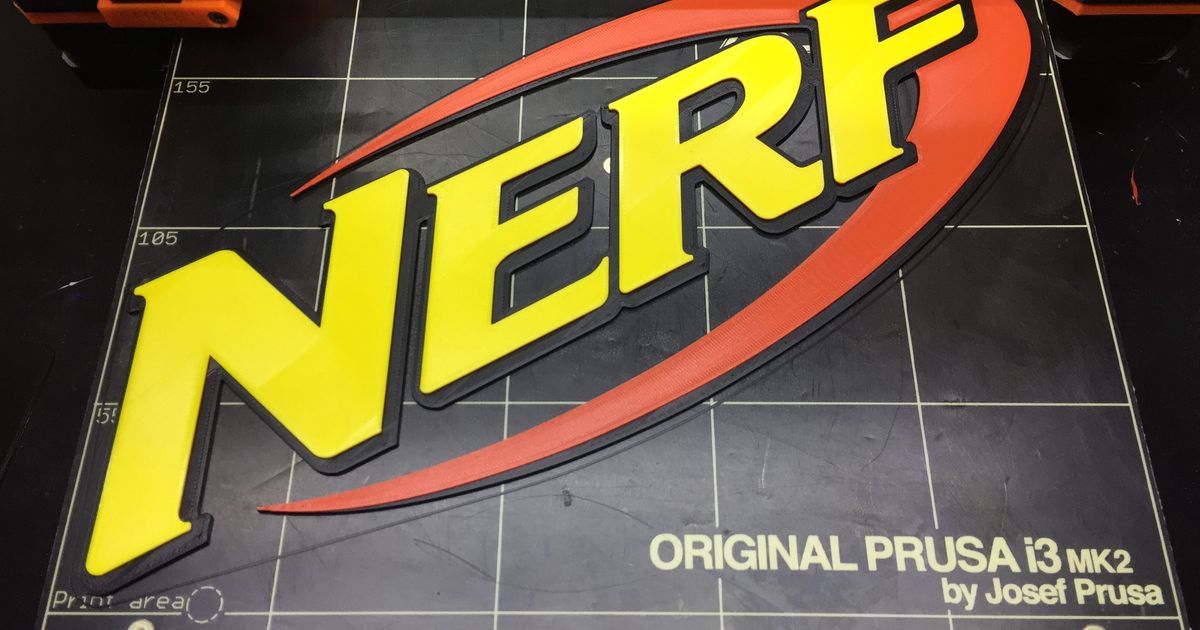 Nerf Logo by tgsparky77, Download free STL model