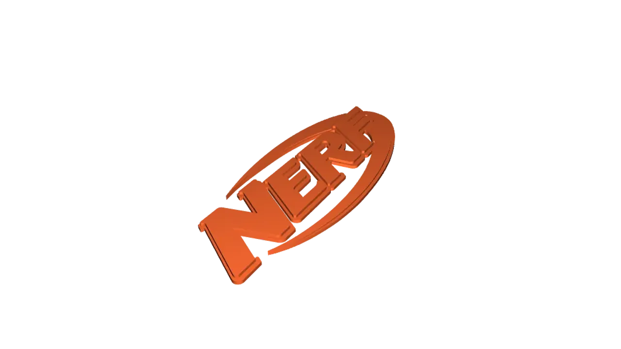 Nerf Logo by tgsparky77, Download free STL model