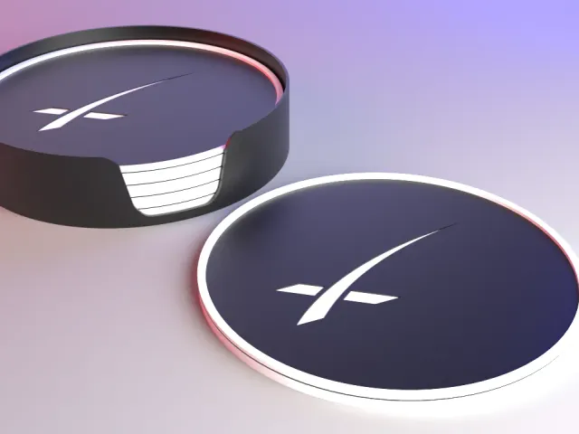 SpaceX Coaster Set - X Logo