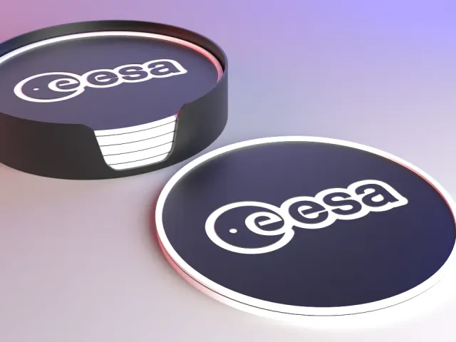 ESA Coaster Set - European Space Agency Contoured Logo
