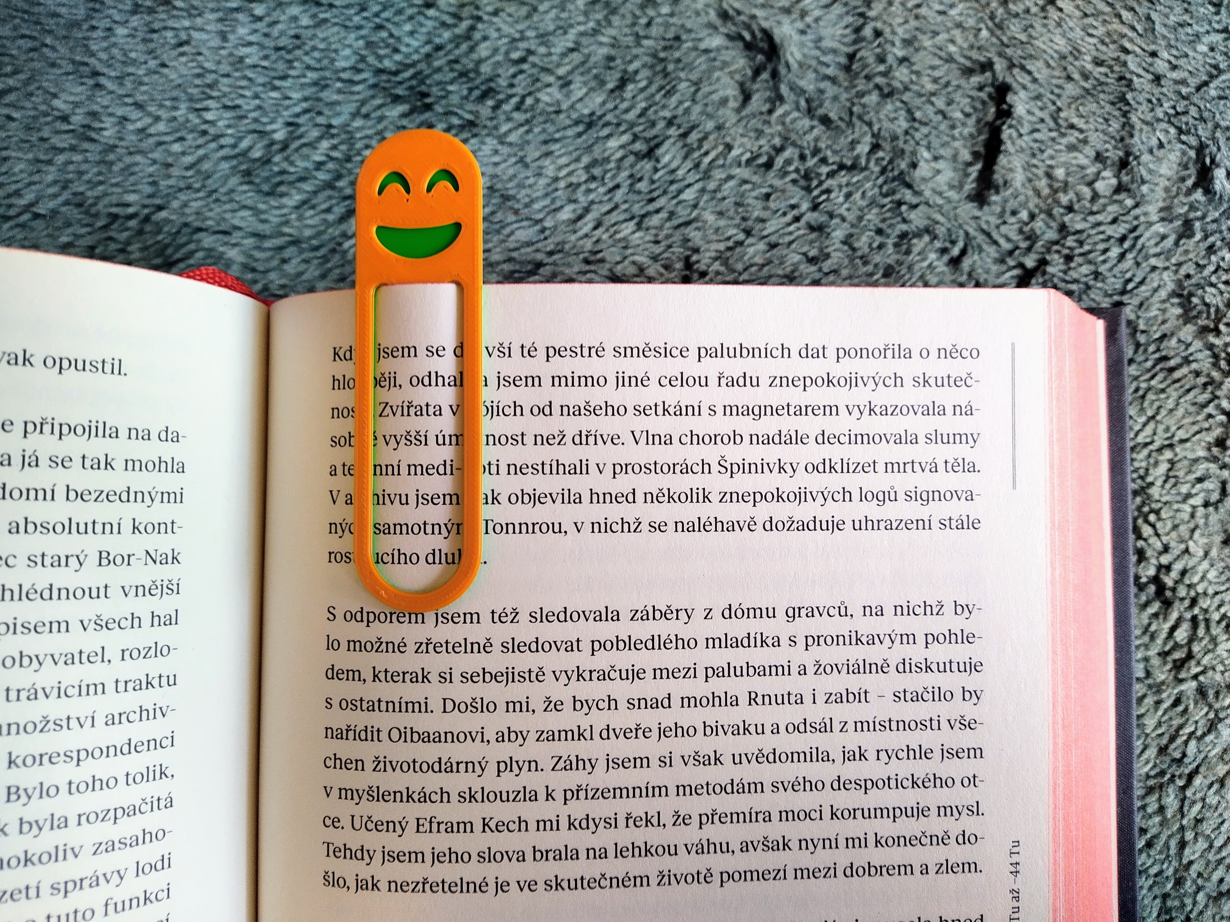 Bookmark with smile