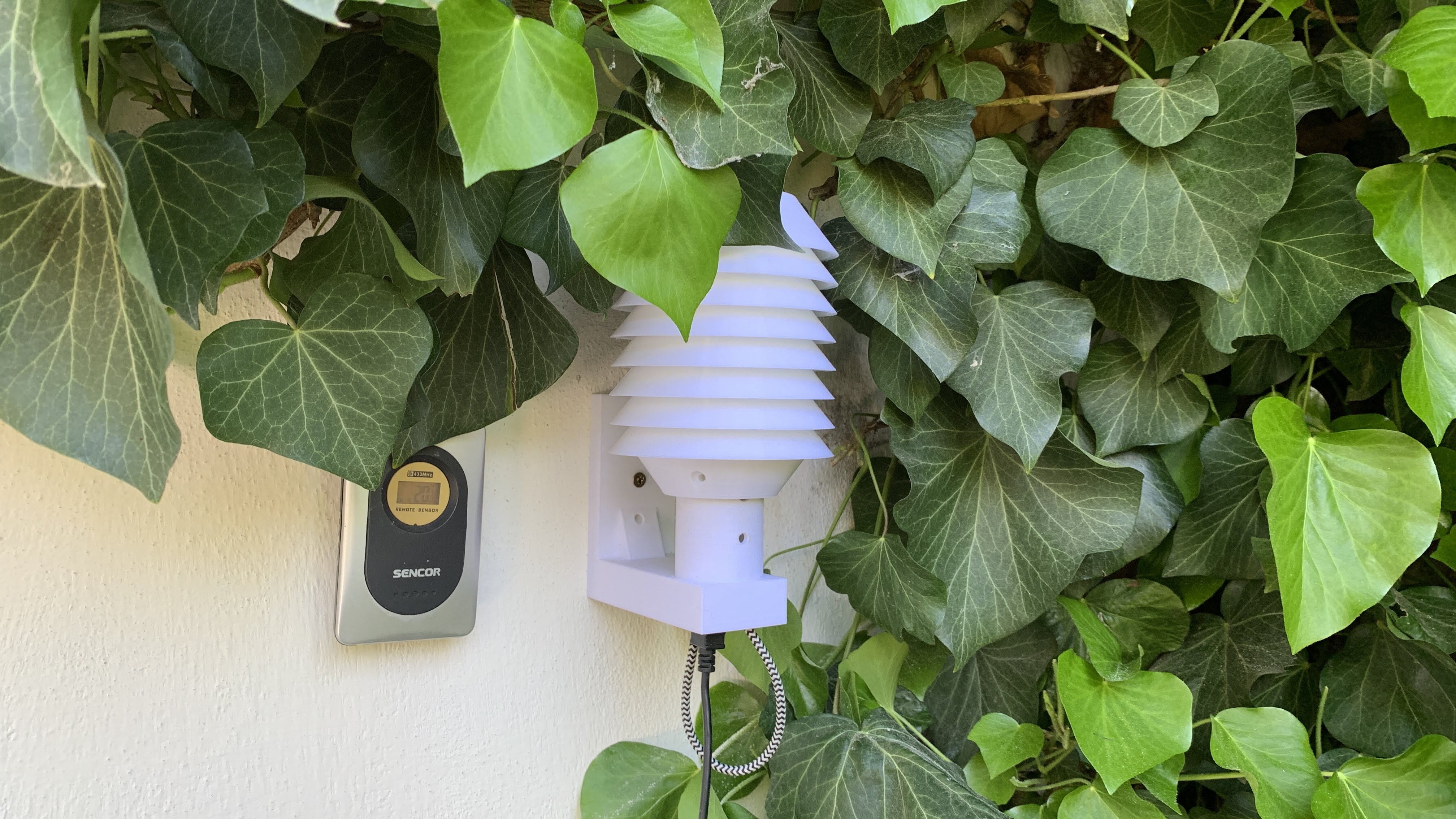 Small weather station - radiation shield