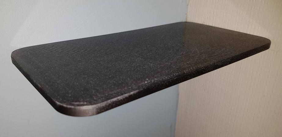 Wall mounted shelf