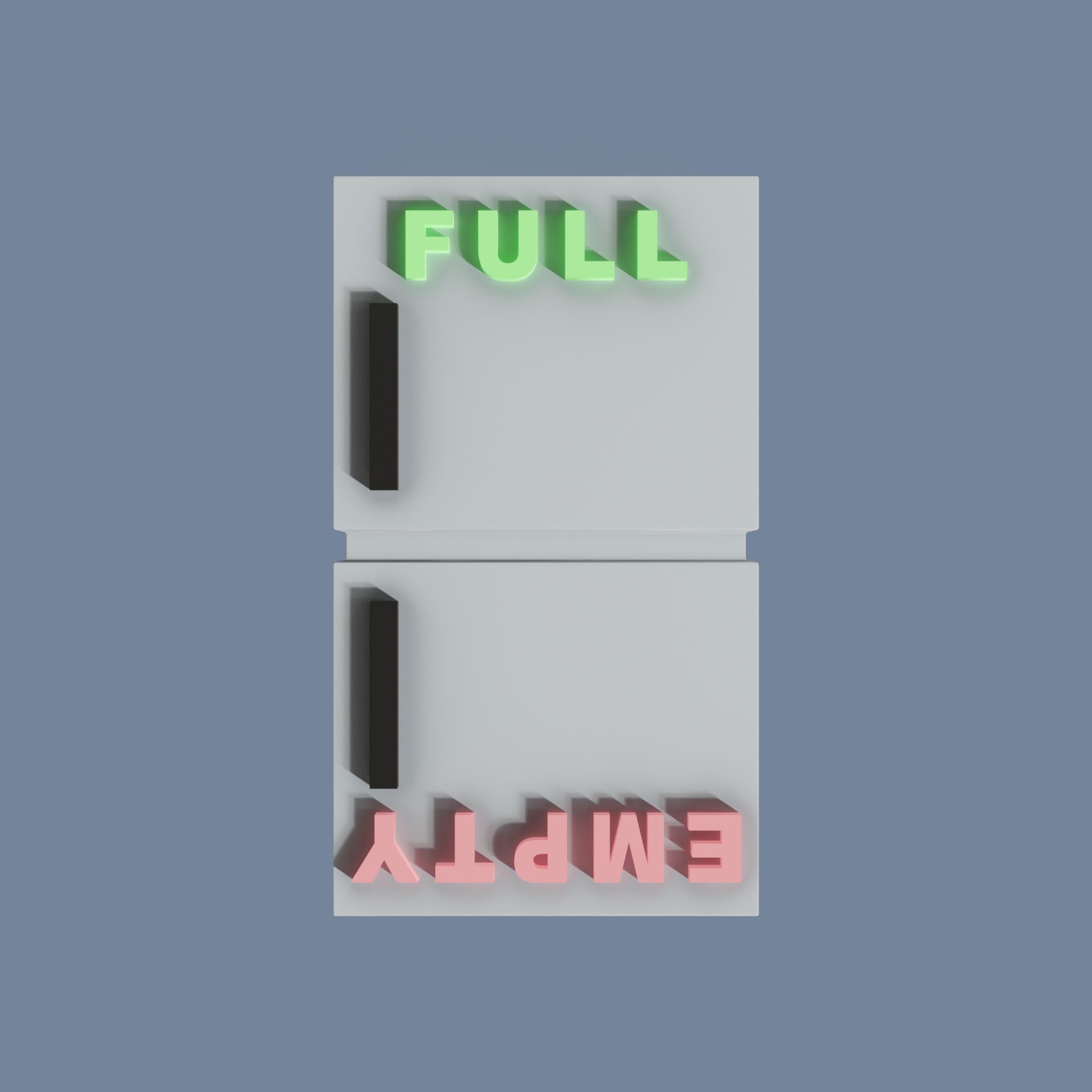 Full Empty Refrigerator Magnet