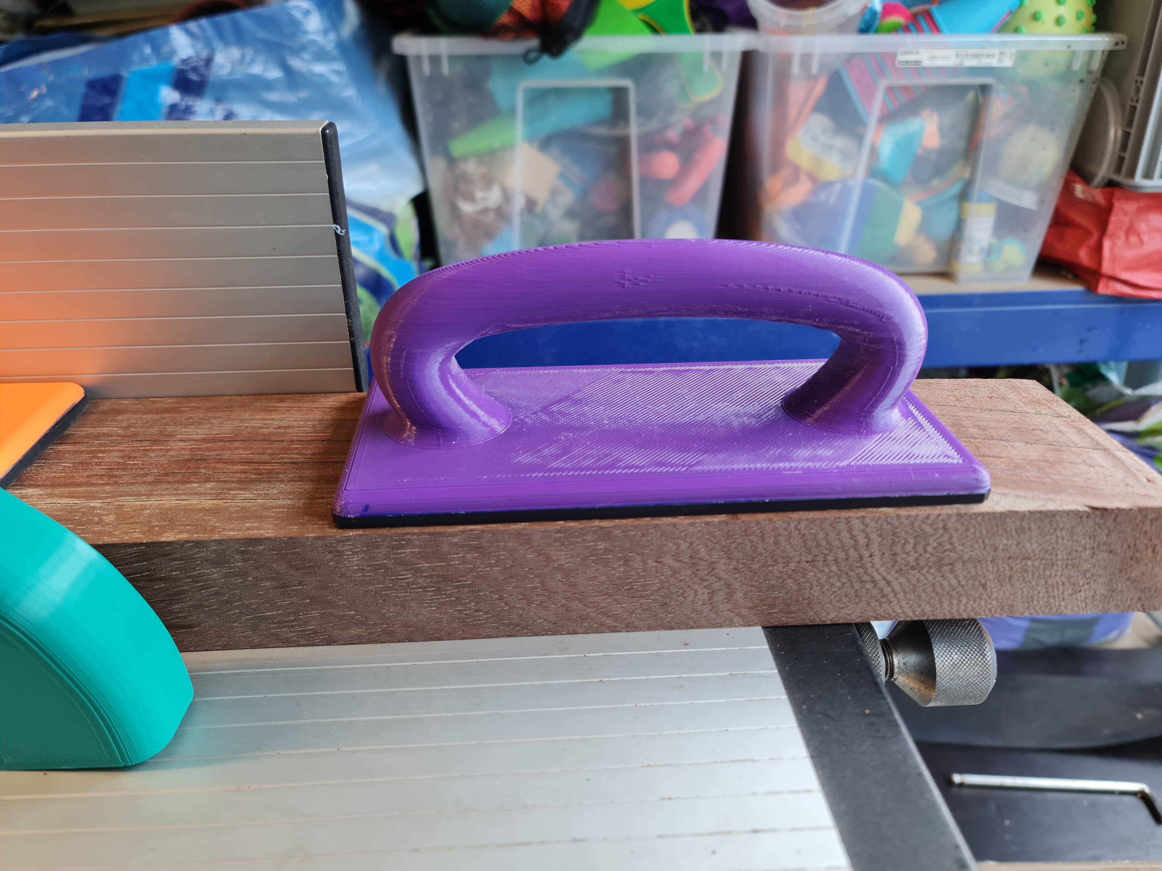 Push pad for wood