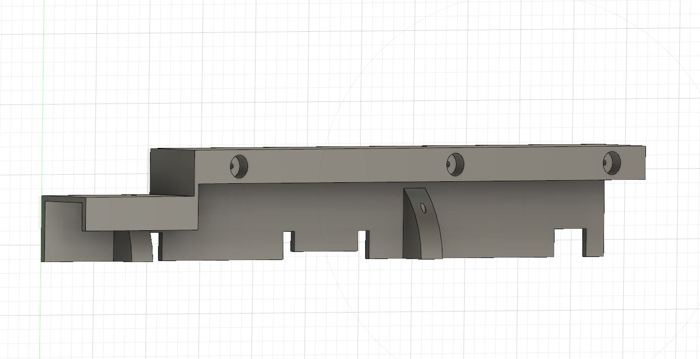 Rear Right Bottom Magnetic Cable Duct (Long version) for PrusaBox by Printer box