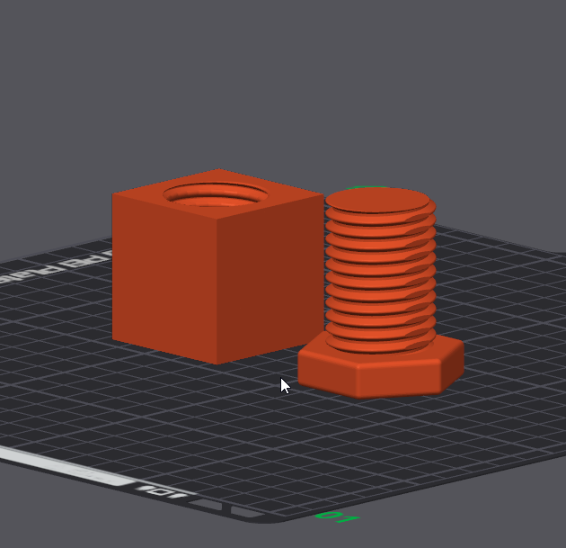 M30 Screw & Hole Connection NO SUPPORTS Scaleable