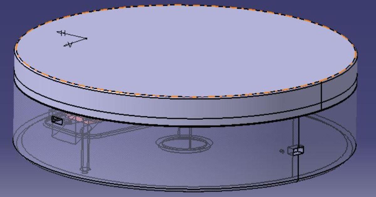 Lazy Susan motorized presentation plate by Mark3 Download free STL