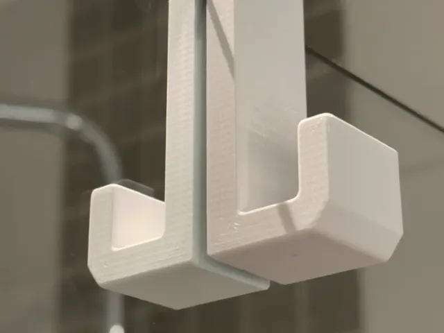 Shower cubicle two-sided hook - different sizes 6/8/10/12/14/16mm