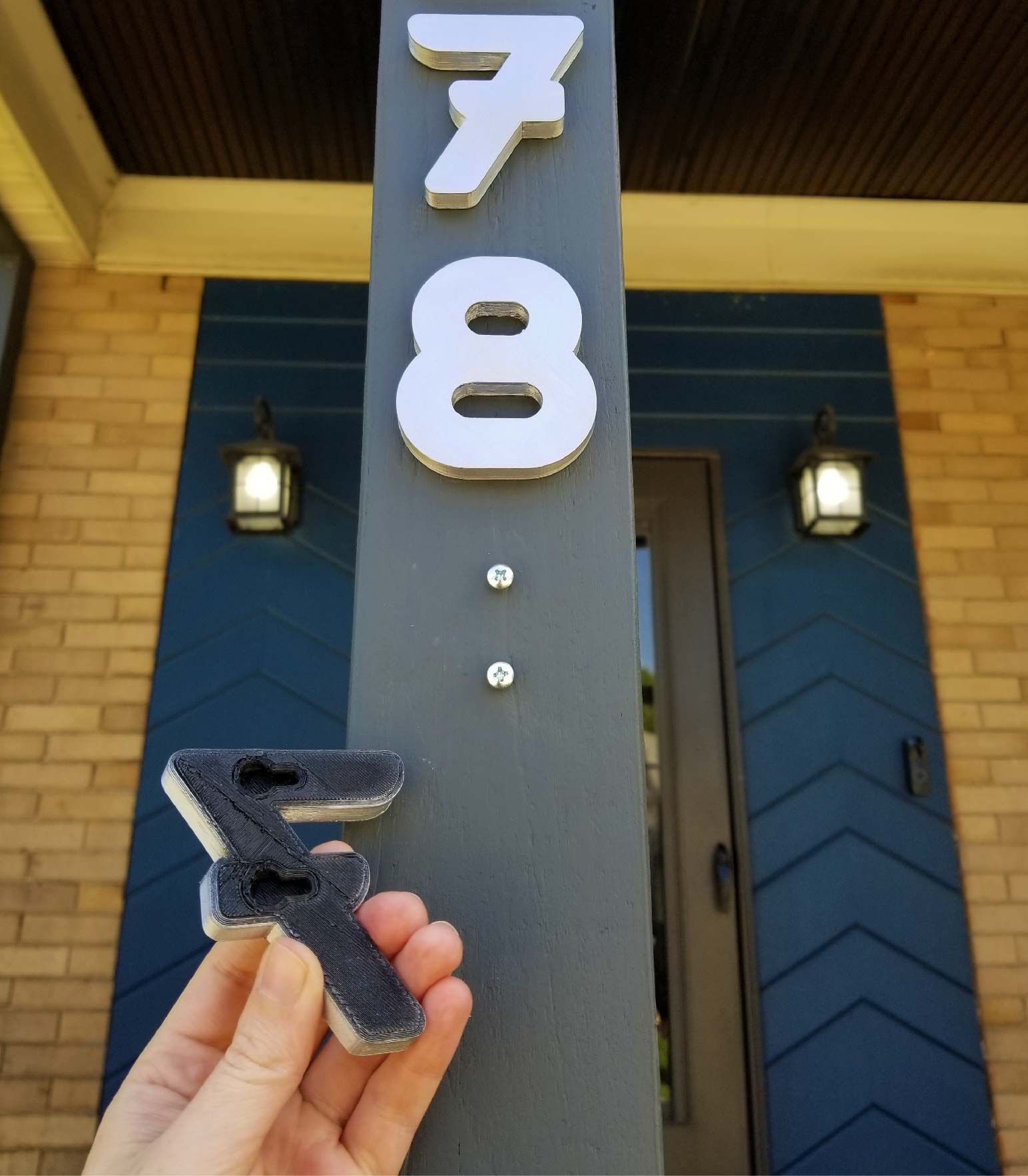 Hidden Hardware House Numbers by Crazy Clever Download free STL model