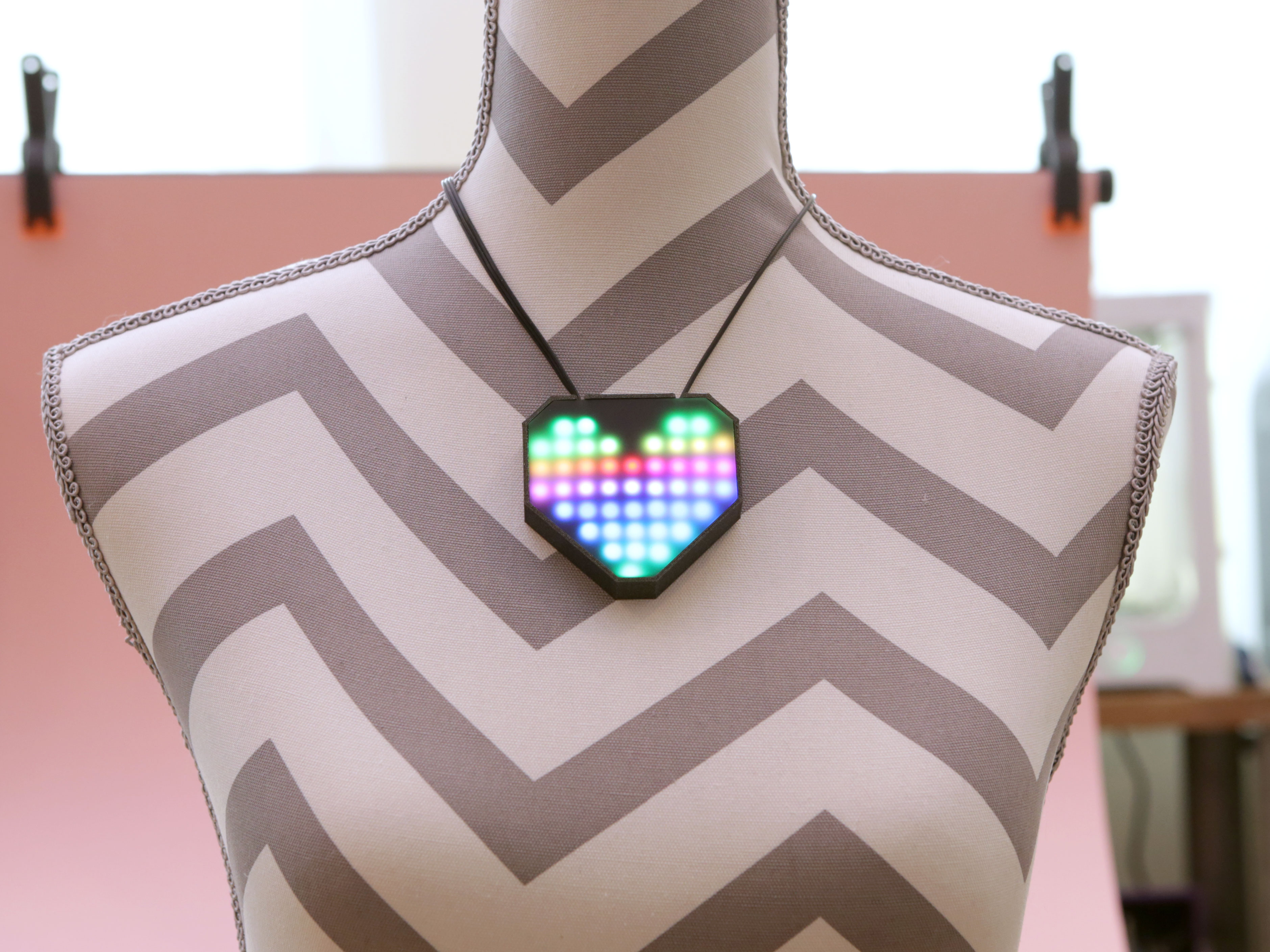 Neopixel Led Heart Necklace By Adafruit Download Free Stl Model 4322