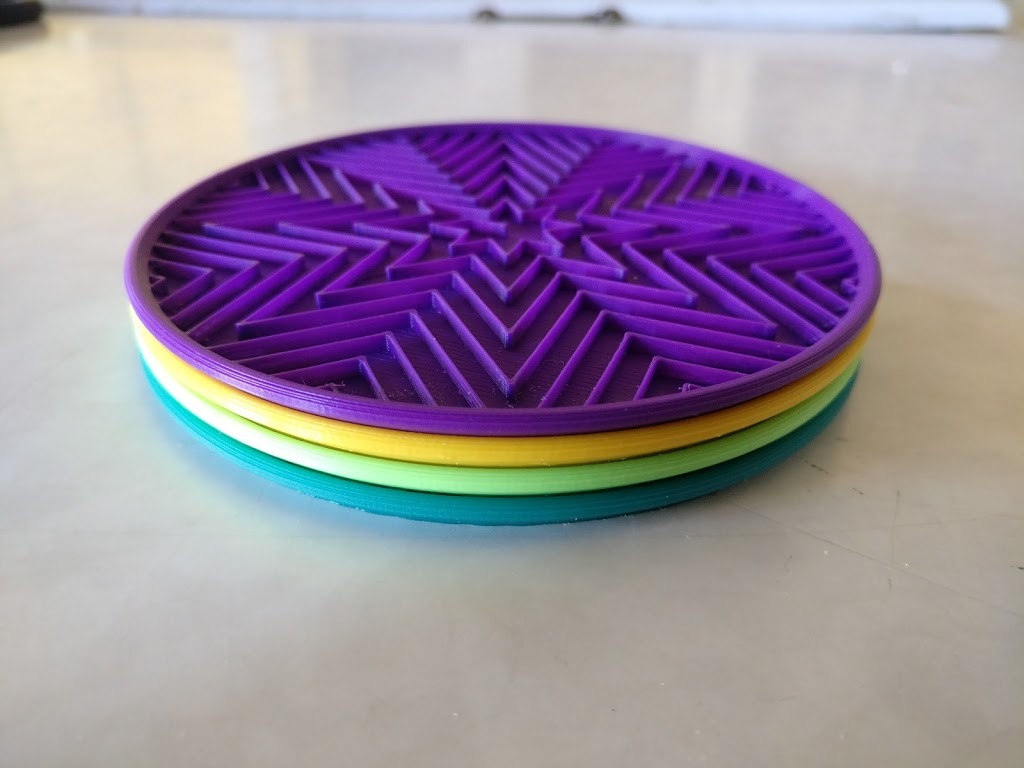 Miniatura 7 do modelo 3D Infill coasters
