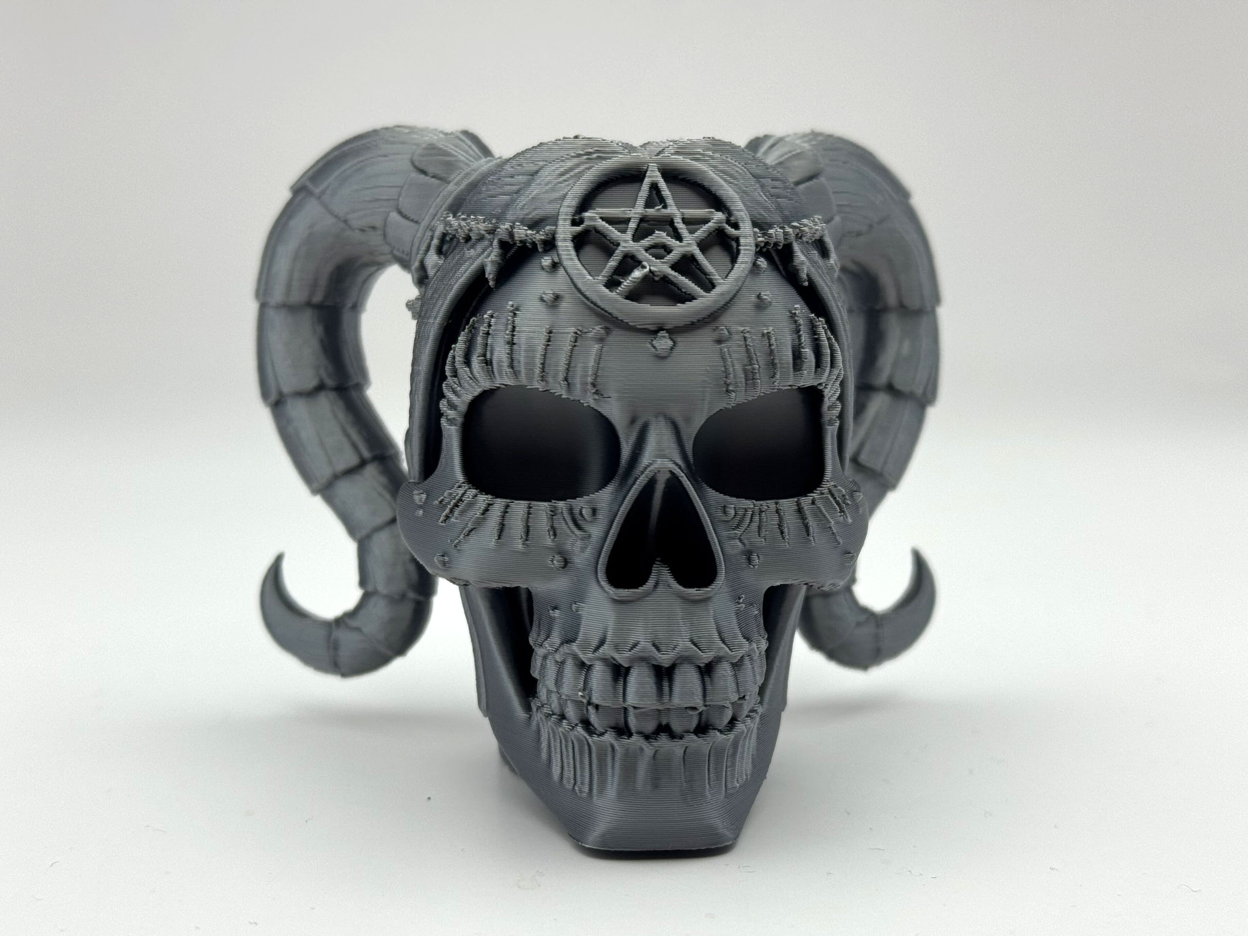 Creepy Female Skull