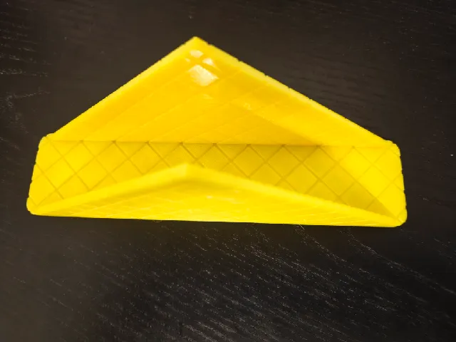 Napkin Tray — Toblerone-Style Holder w/ Diamond Cross-Hatch