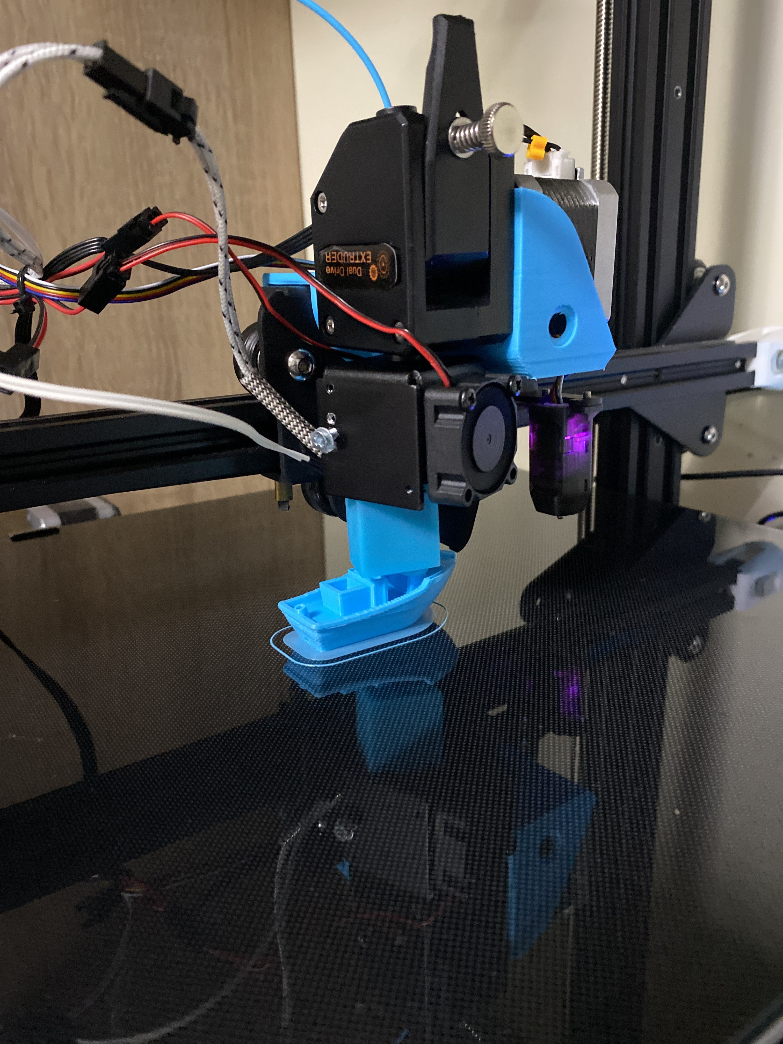 A minimalistic Ender 3 MAX E3D V6 TriangleLabs BMG mount