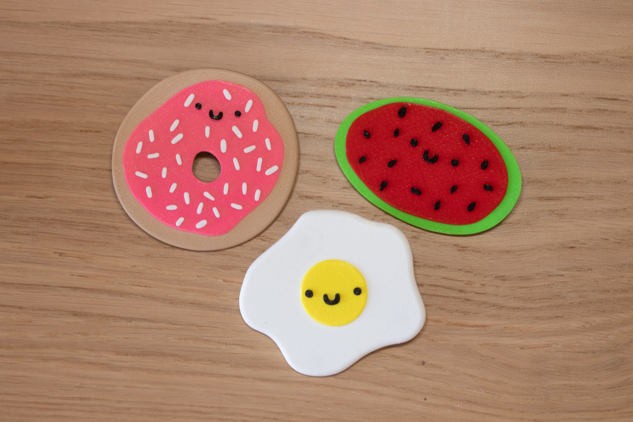 Happy Face Food Magnets
