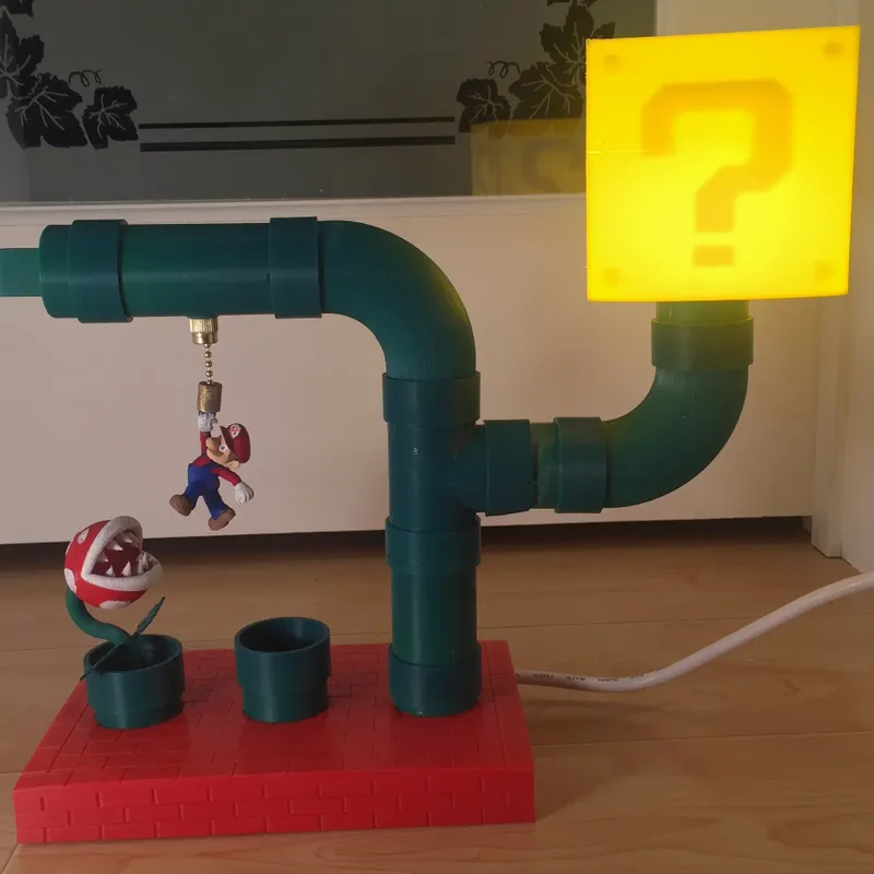 STL file Super Mario Bross Table Lamp 🔦・3D print design to download・Cults