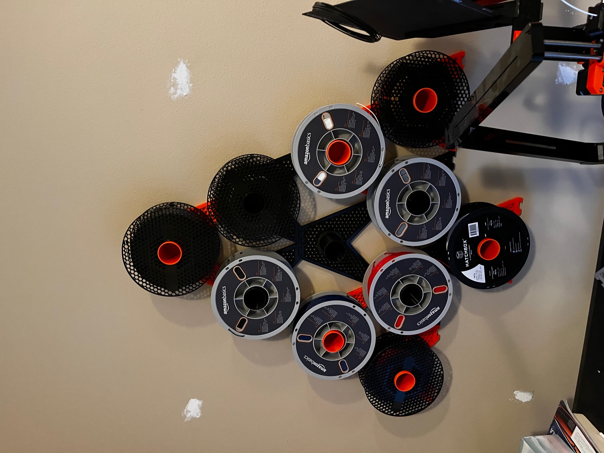 Expandable Filament Spool Wall Mount (For Storage) by S0L4R | Download ...