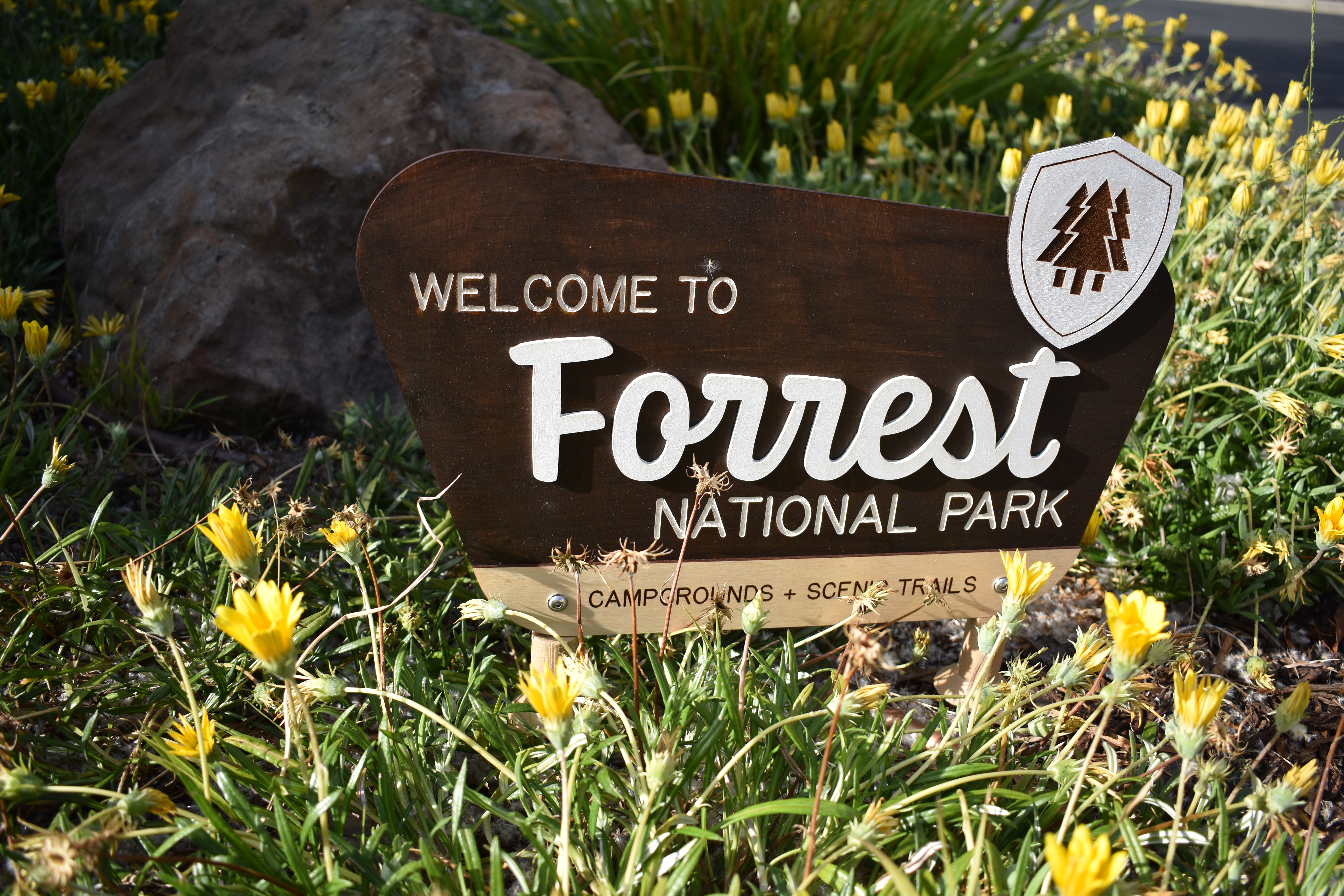 "Forrest" National Park sign